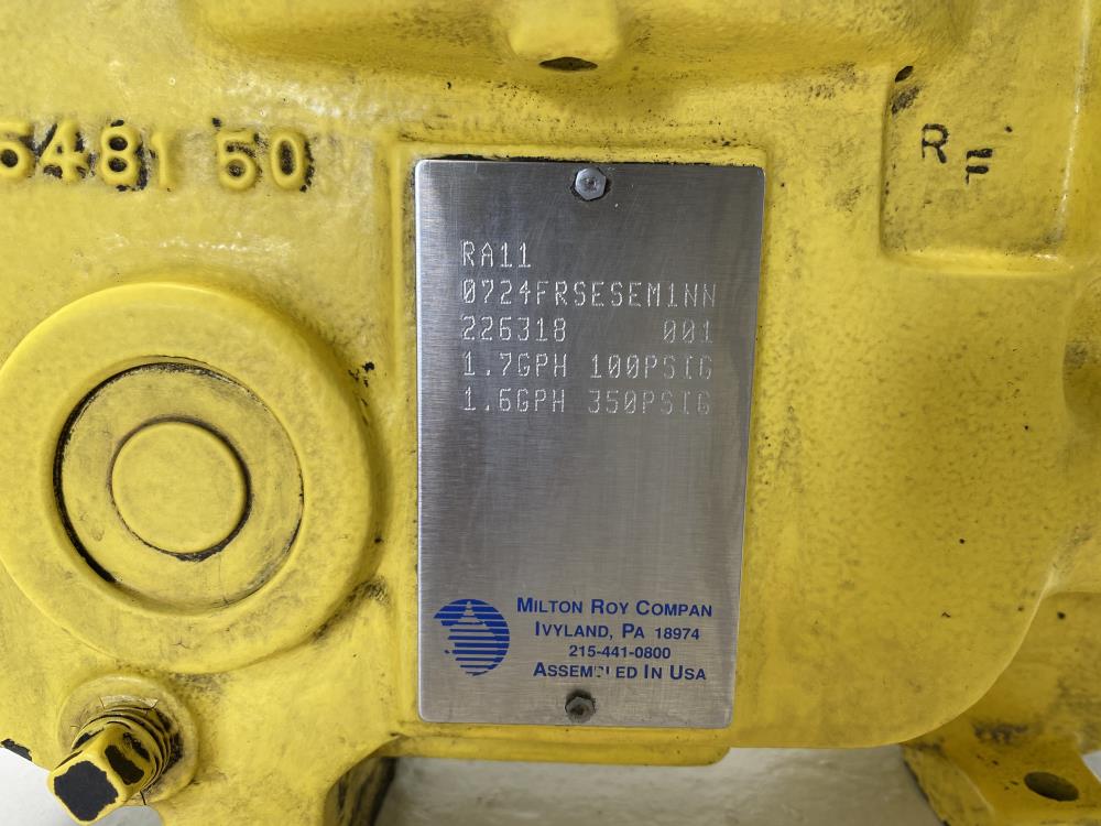 Milton Roy 1.7 GPH Metering Pump RA110724FRSESEM1NN